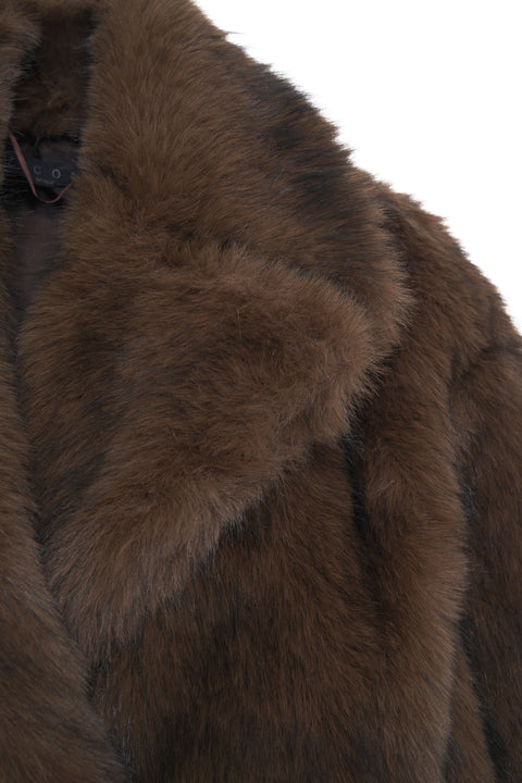 Jacke aus Kunstpelz