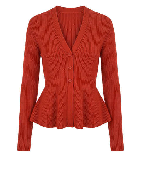 Cardigan con scollo a V