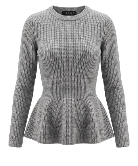 Pullover mit Schößchen