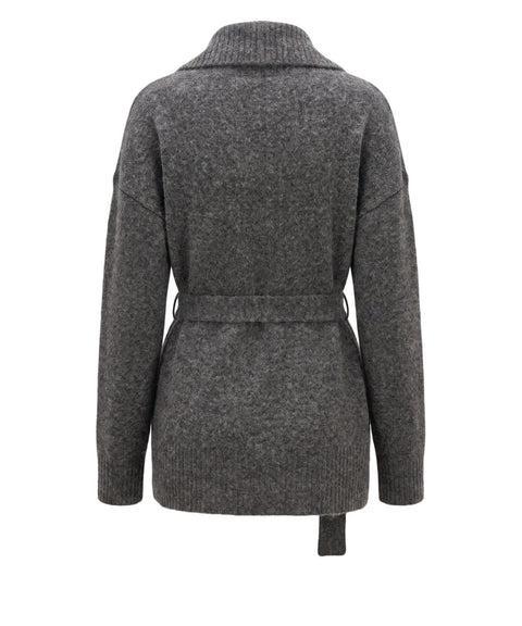 Cardigan con collo a scialle