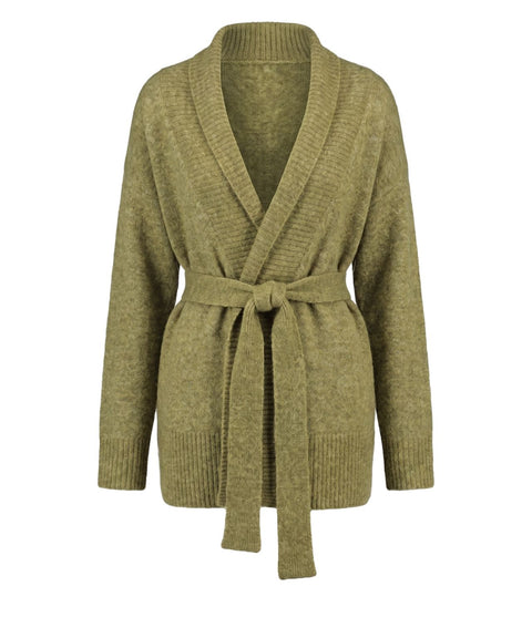 Strickjacke mit Schalkragen