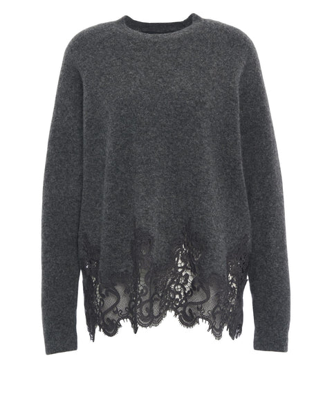 Sweater with lace details