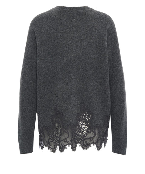 Sweater with lace details