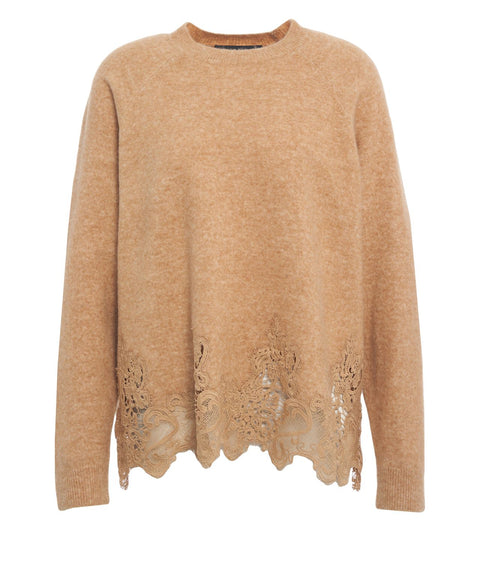 Sweater with lace details