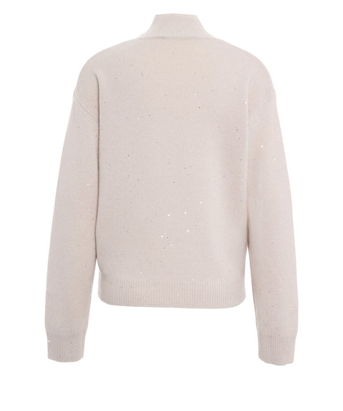 Pullover mit Stehkragen