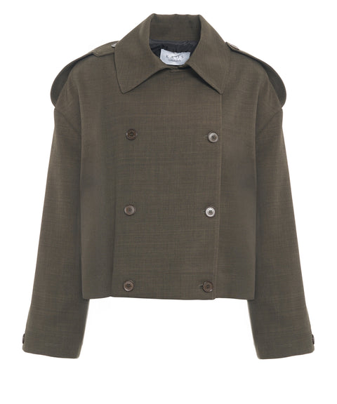 Double-breasted style jacket