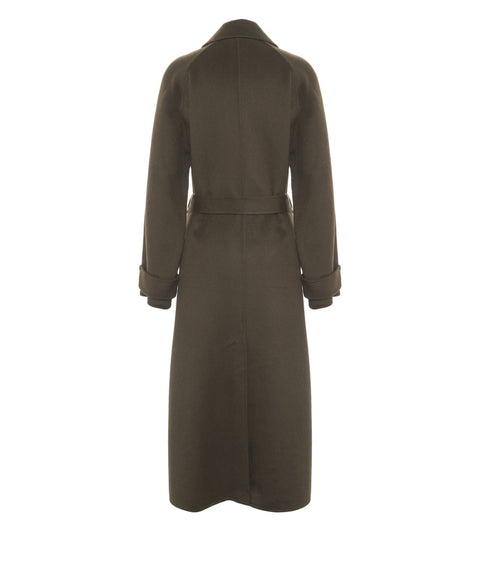 Coat with patch pockets