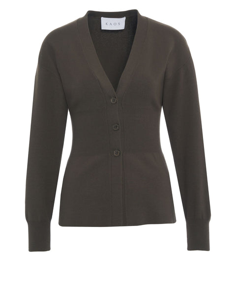 Cardigan with V-neck
