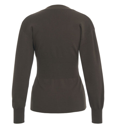 Cardigan with V-neck