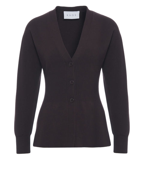 Cardigan with V-neck