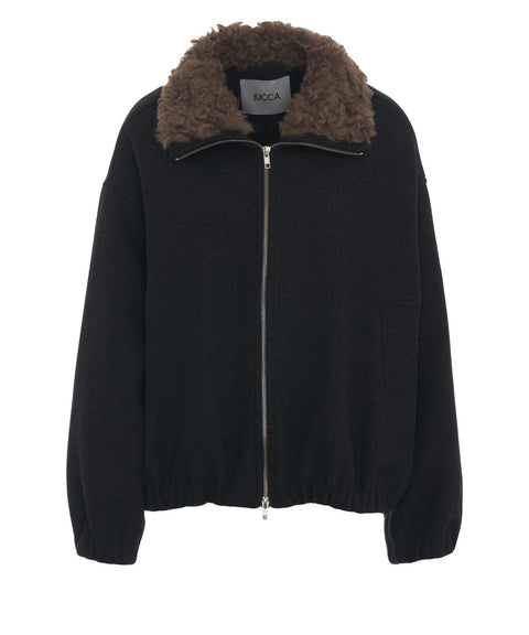 Jacket in wool blend
