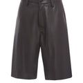 Bermudahose in Leder-Optik
