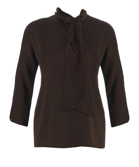 Blusa in misto seta