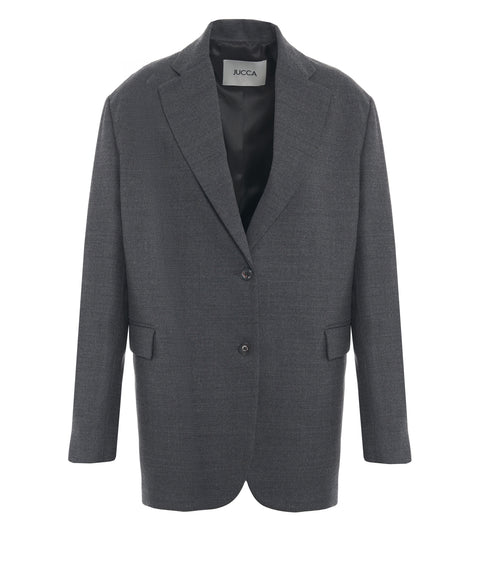 Wool blend blazer