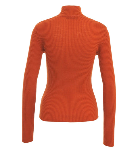 Rollkragenpullover aus Wolle