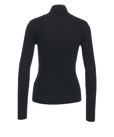 Rollkragenpullover aus Wolle