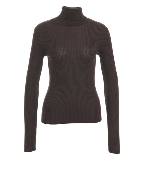 Wool turtleneck sweater