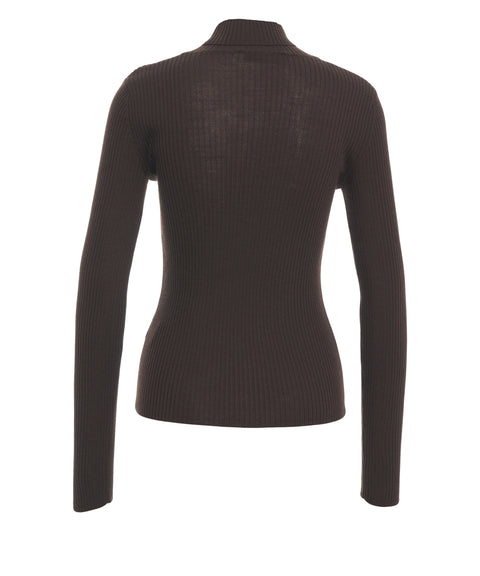 Wool turtleneck sweater