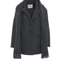 Short coat with fringe details