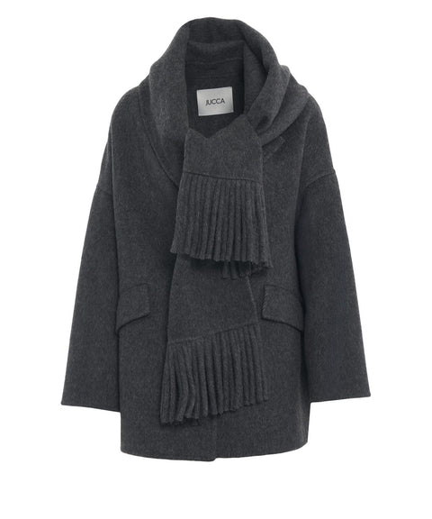 Short coat with fringe details