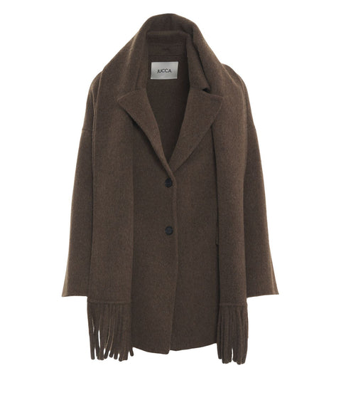 Short coat with fringe details