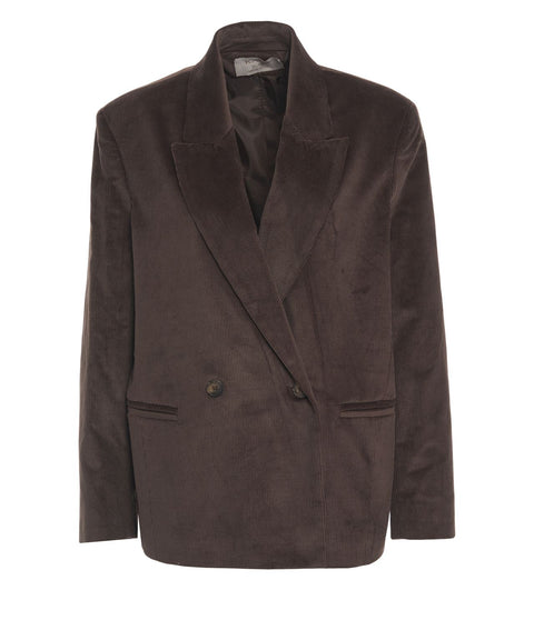 Blazer in velluto a coste