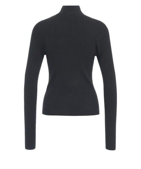 Pullover con collo alto