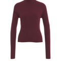 Pullover with mock neck