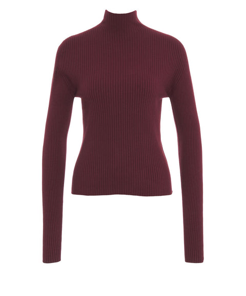 Pullover with mock neck