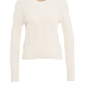 Pullover mit Zopfstrickmuster