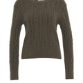 Pullover mit Zopfstrickmuster