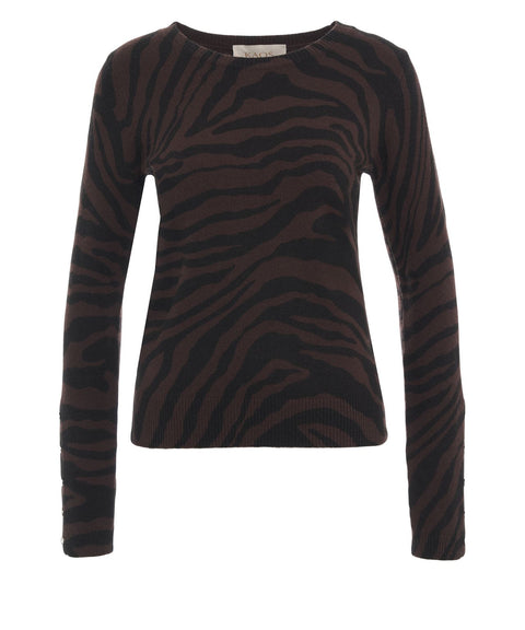 Pullover mit Animal-Print