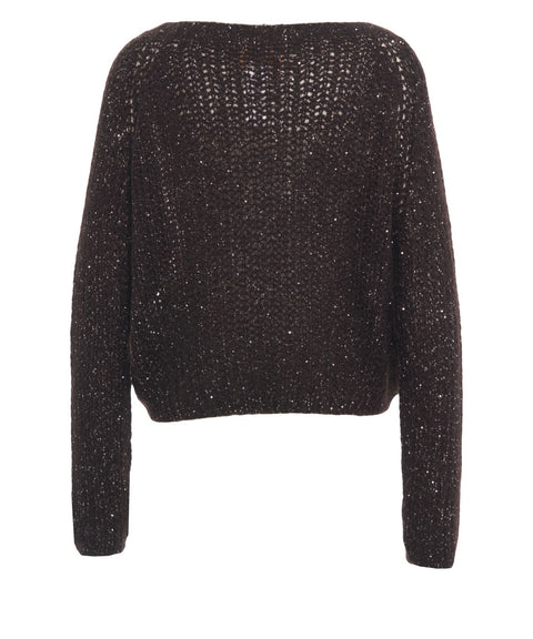 Pullover mit Pailletten-Applikationen