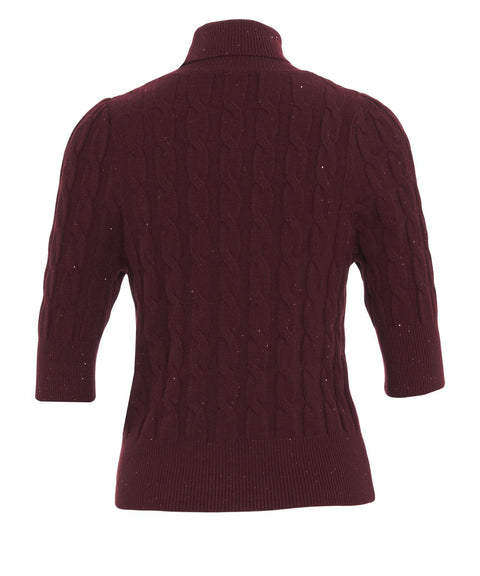 Strickpullover mit Zopfstrickmuster