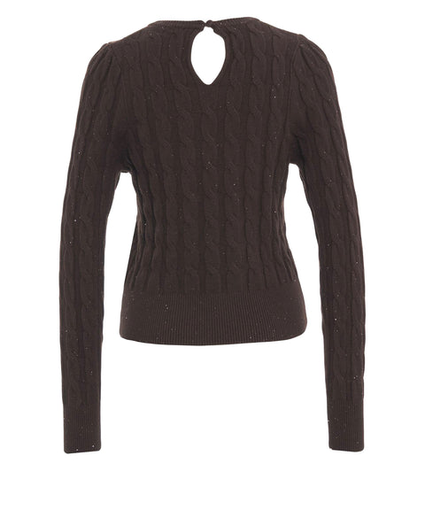 Cable-knit sweater