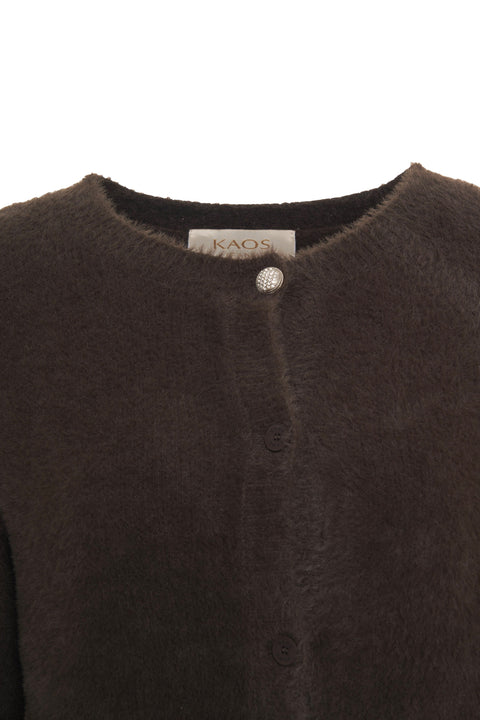 Strickjacke mit Knopfdetail