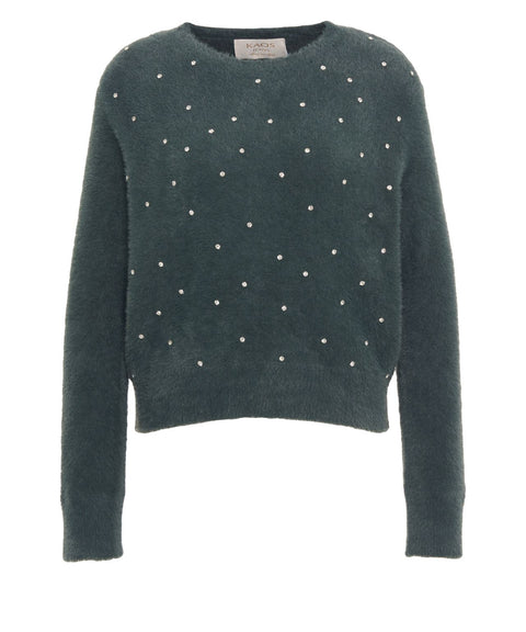 Pullover mit Strass-Applikation