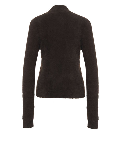 Maglione in maglia con collo alto
