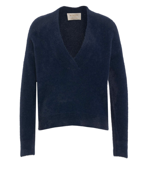 Pullover con scollo a v