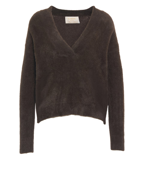 Pullover mit V-Ausschnitt