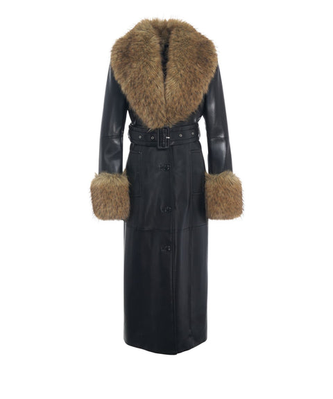 Cappotto in ecopelle 'Estella'