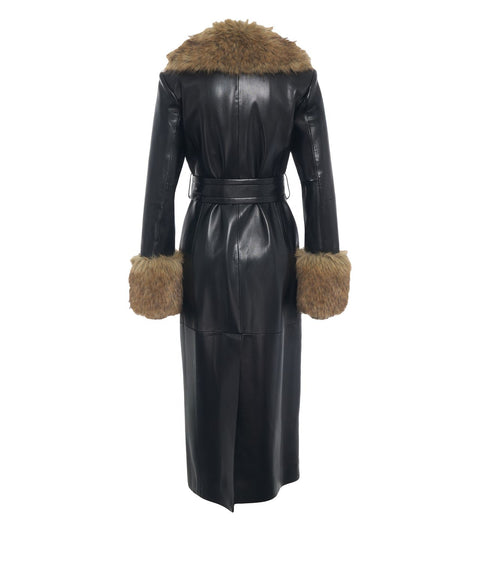 Cappotto in ecopelle 'Estella'
