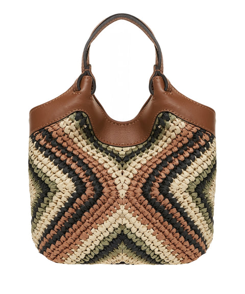 Handtasche aus Raffia 'Dua'