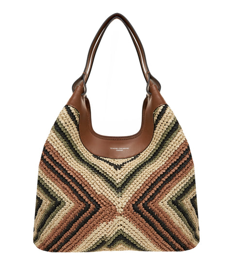 Handtasche aus Raffia 'Dua'