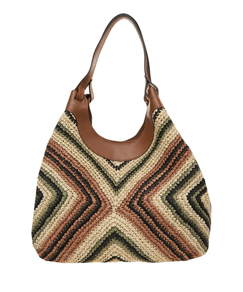 Handtasche aus Raffia 'Dua'