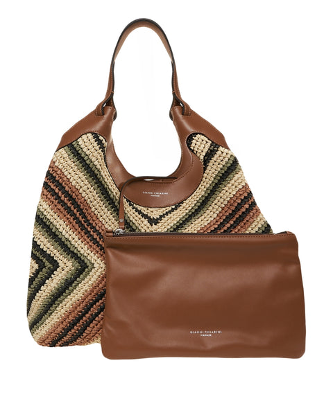 Handtasche aus Raffia 'Dua'
