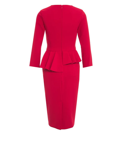 Midikleid mit Rüschendetails