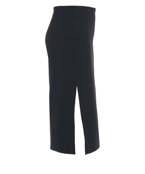 Midi skirt with logo details