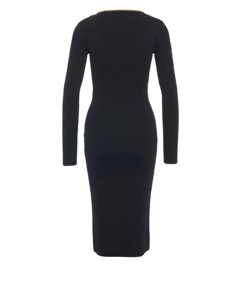 Midikleid mit Kettendetail