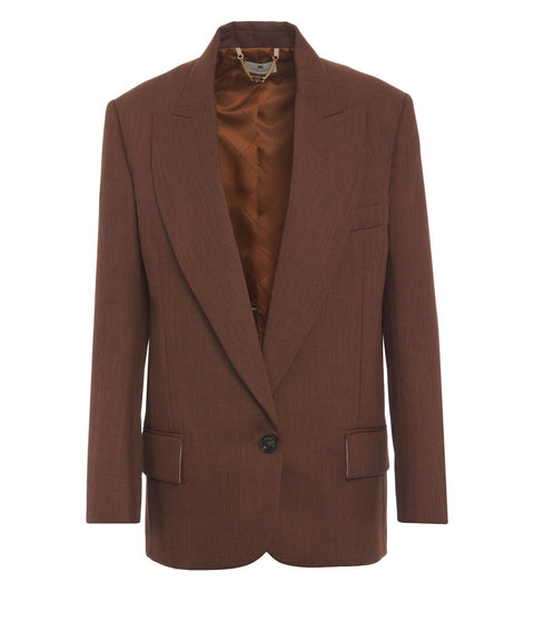 Blazer con revers a punta
